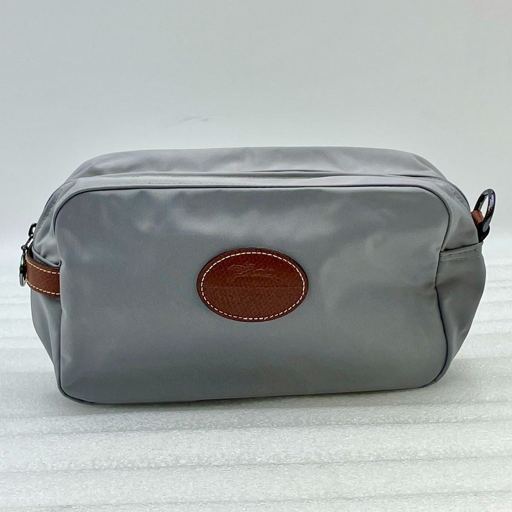 Longchamp Le Pilage Toiletry Bag in Gray